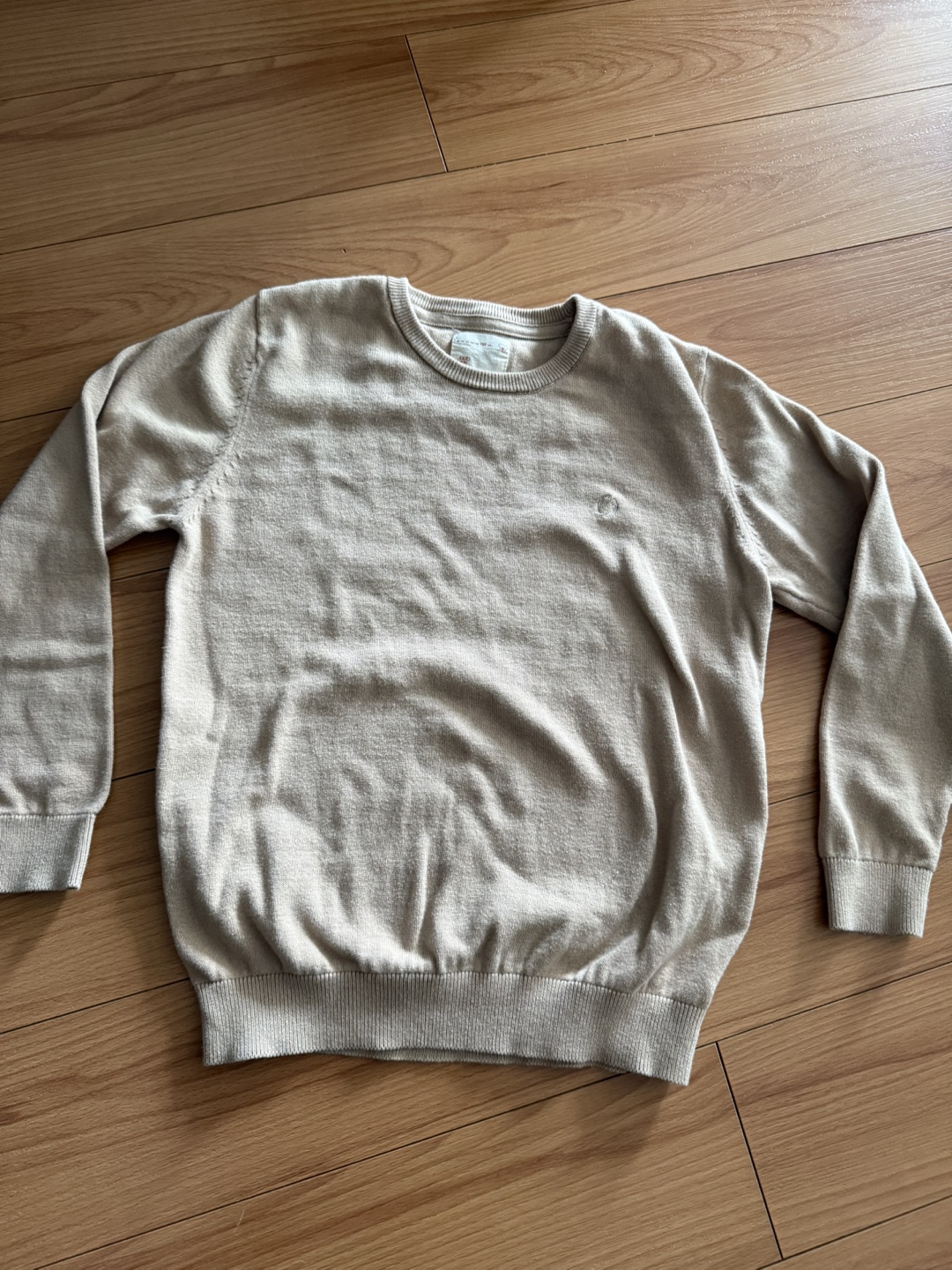 Beige Crew Neck Sweater
