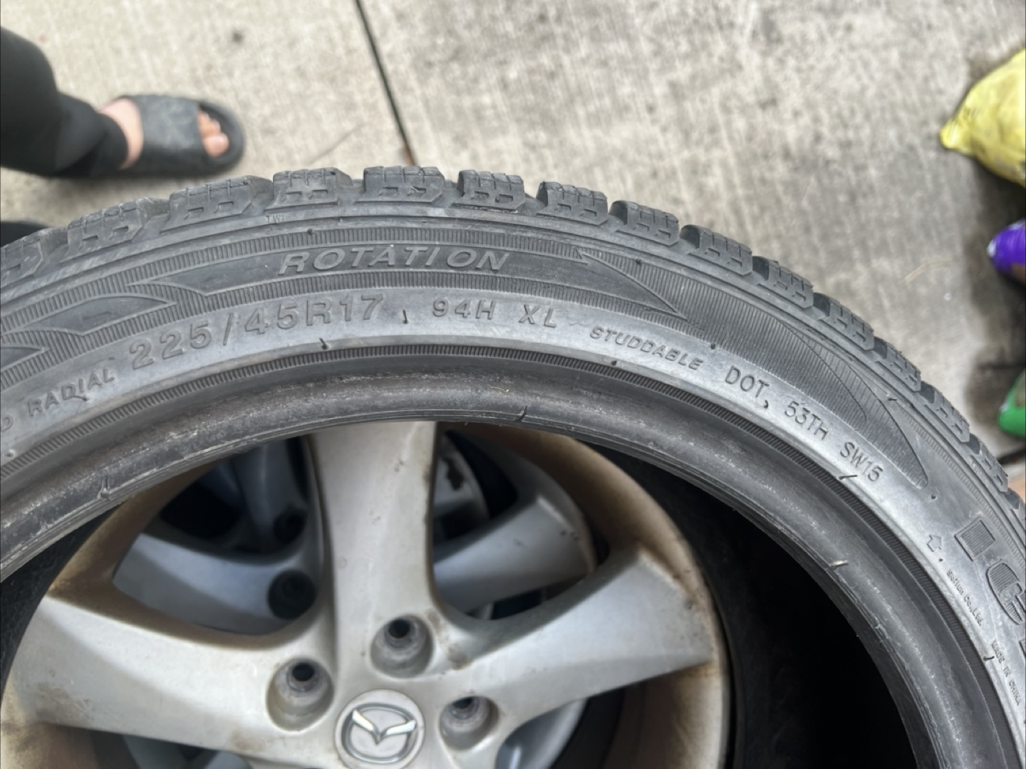 Mazda 6 Tires and Rims - 225/45R17 - photo 2