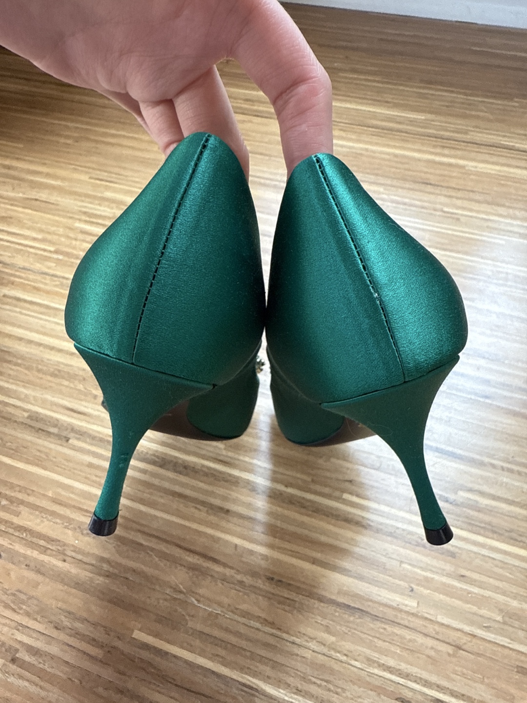 Roger Vivier Decolleté Sin Flower Strass 65 Pumps—Green - photo 3