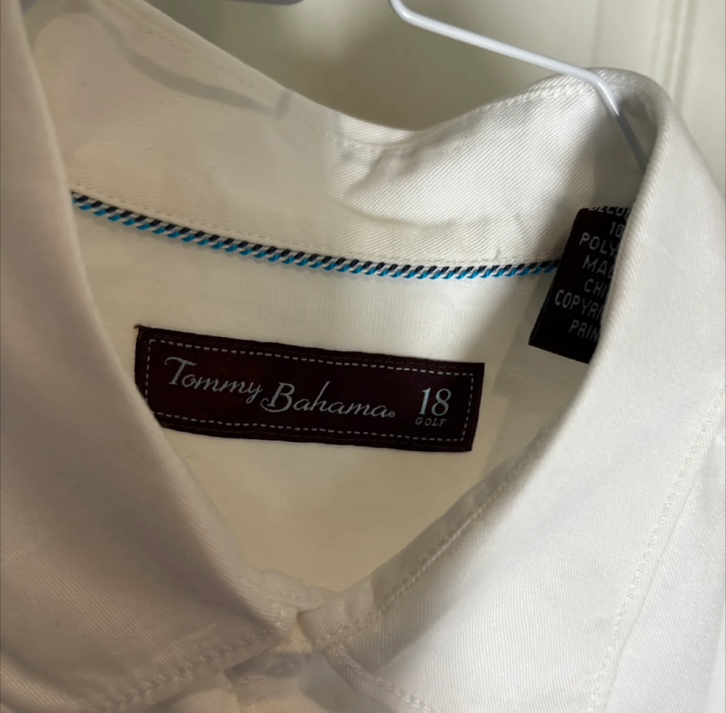 Tommy Bahama Hawaiian Shirt - Large Embroidered Back SZ Med image indicator(3)