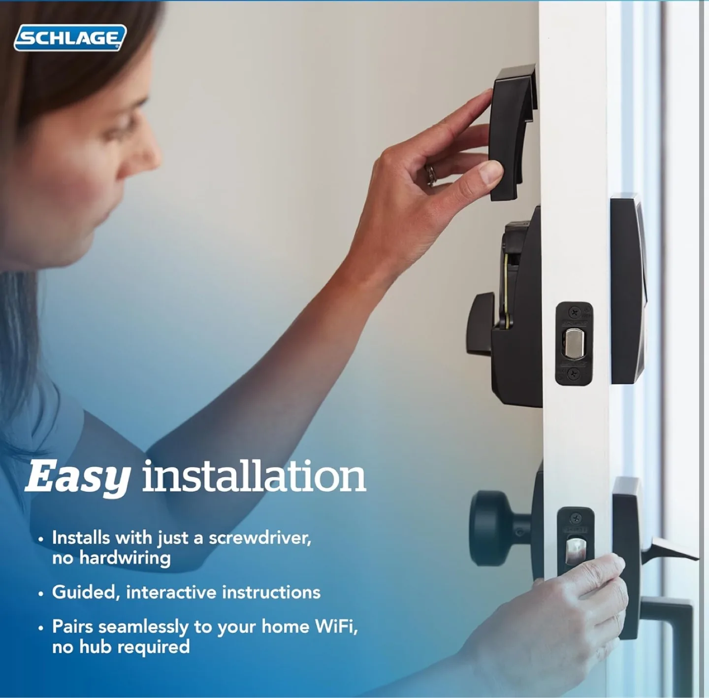 Schlage Encode Smart WiFi Deadbolt - Camelot Trim image indicator(8)