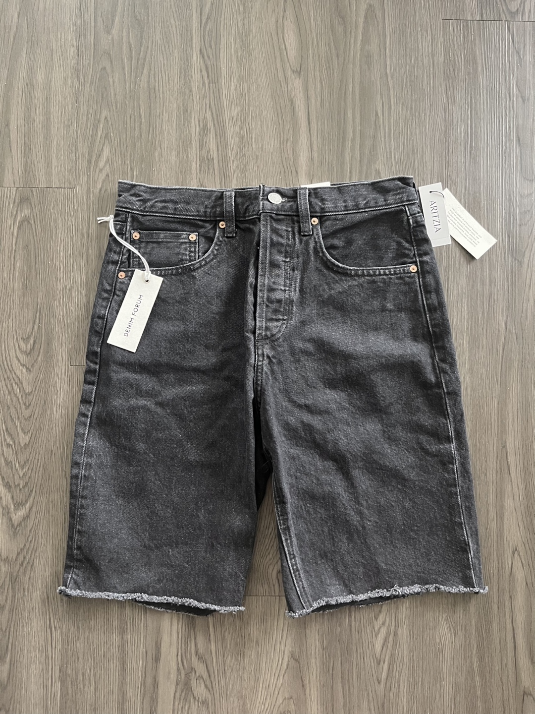 Aritzia Denim Forum Joni Loose Long Shorts