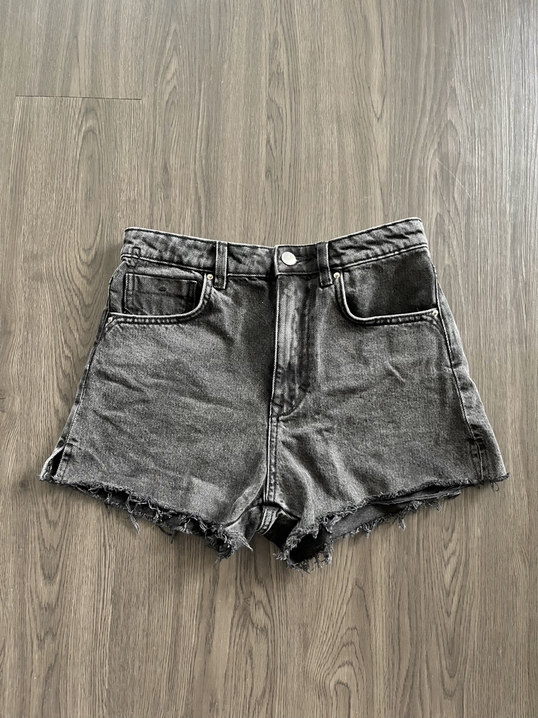 Zara Black Denim Shorts
