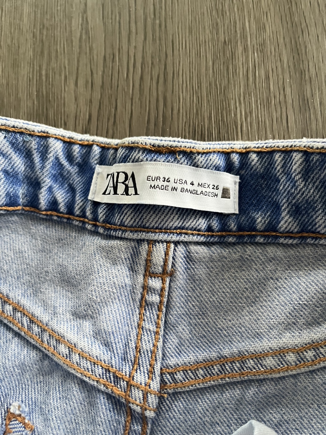 Zara Light Wash Denim Shorts - photo 3