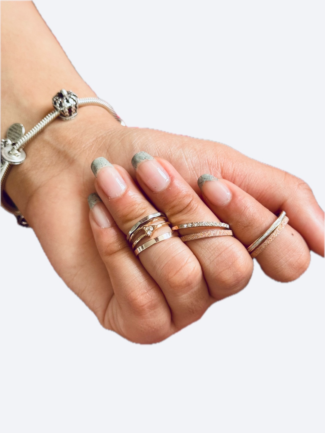 Set of 24 Gold and Silver Stacking Rings - photo 2