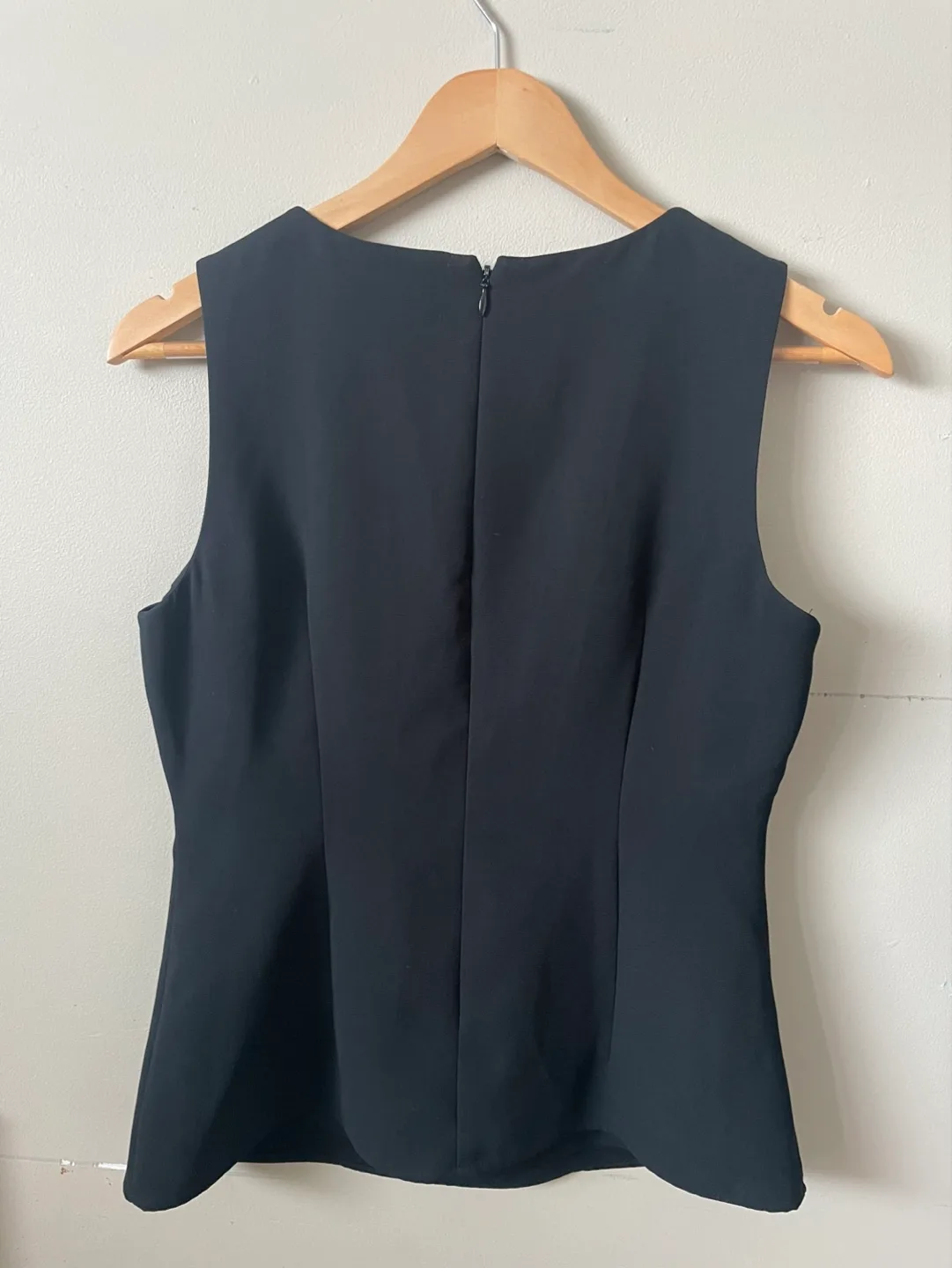 Banana Republic Black Sleeveless Top with Yellow Beaded Neckline image indicator(2)