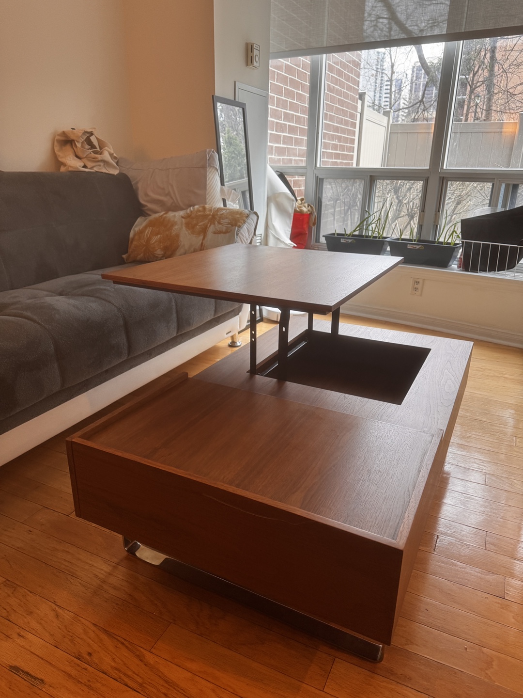 Lift-Top Coffee Table with Storage - photo 3