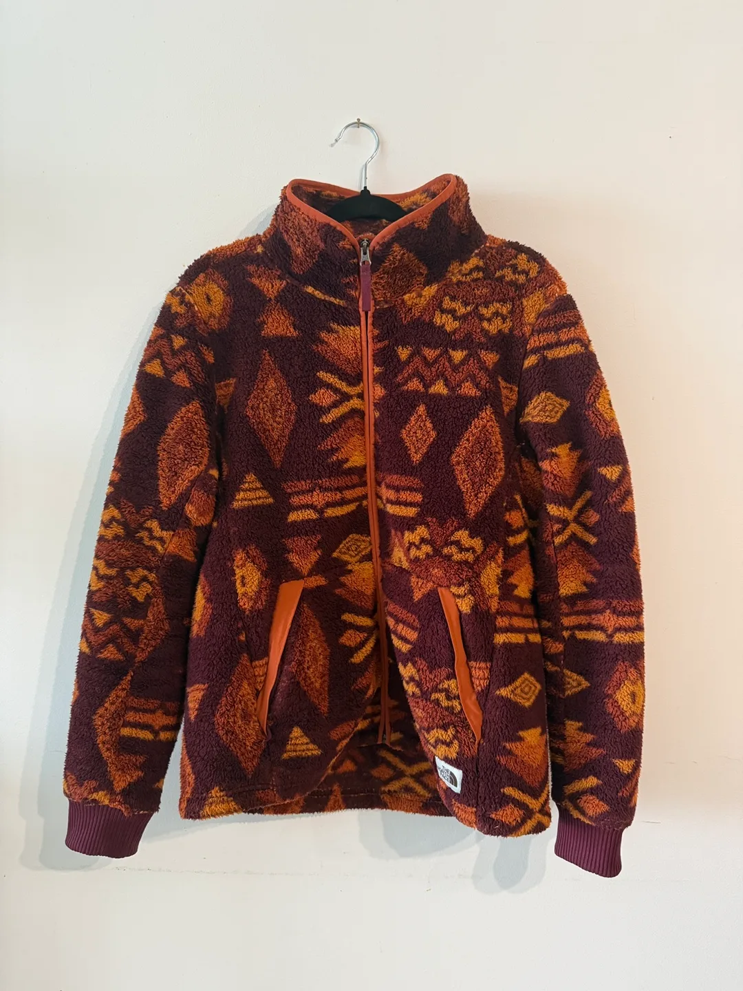 The North Face Orange Fleece Jacket - Women’s Large