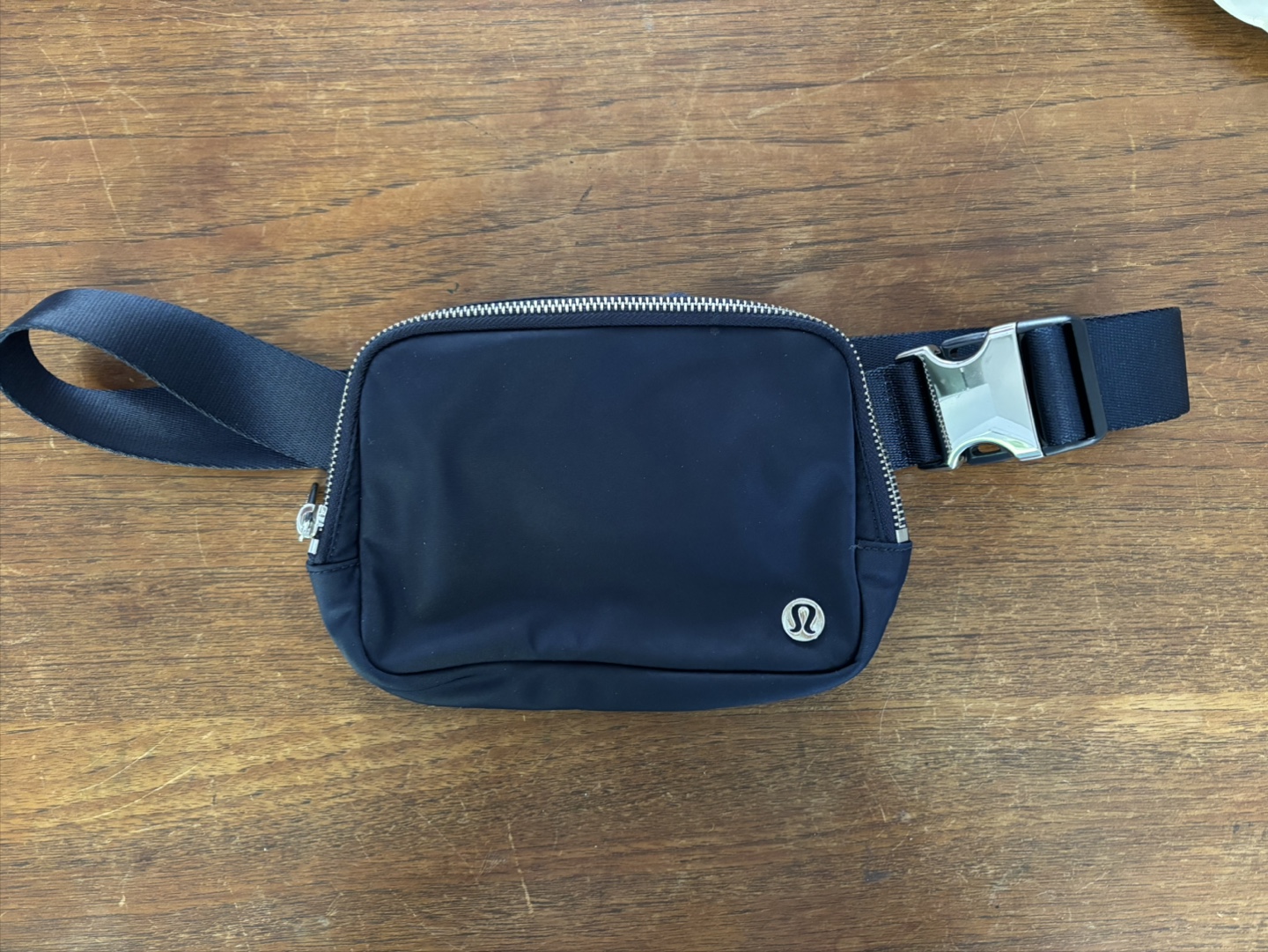 Lululemon Belt/Side Bag - Navy with Silver Hardware