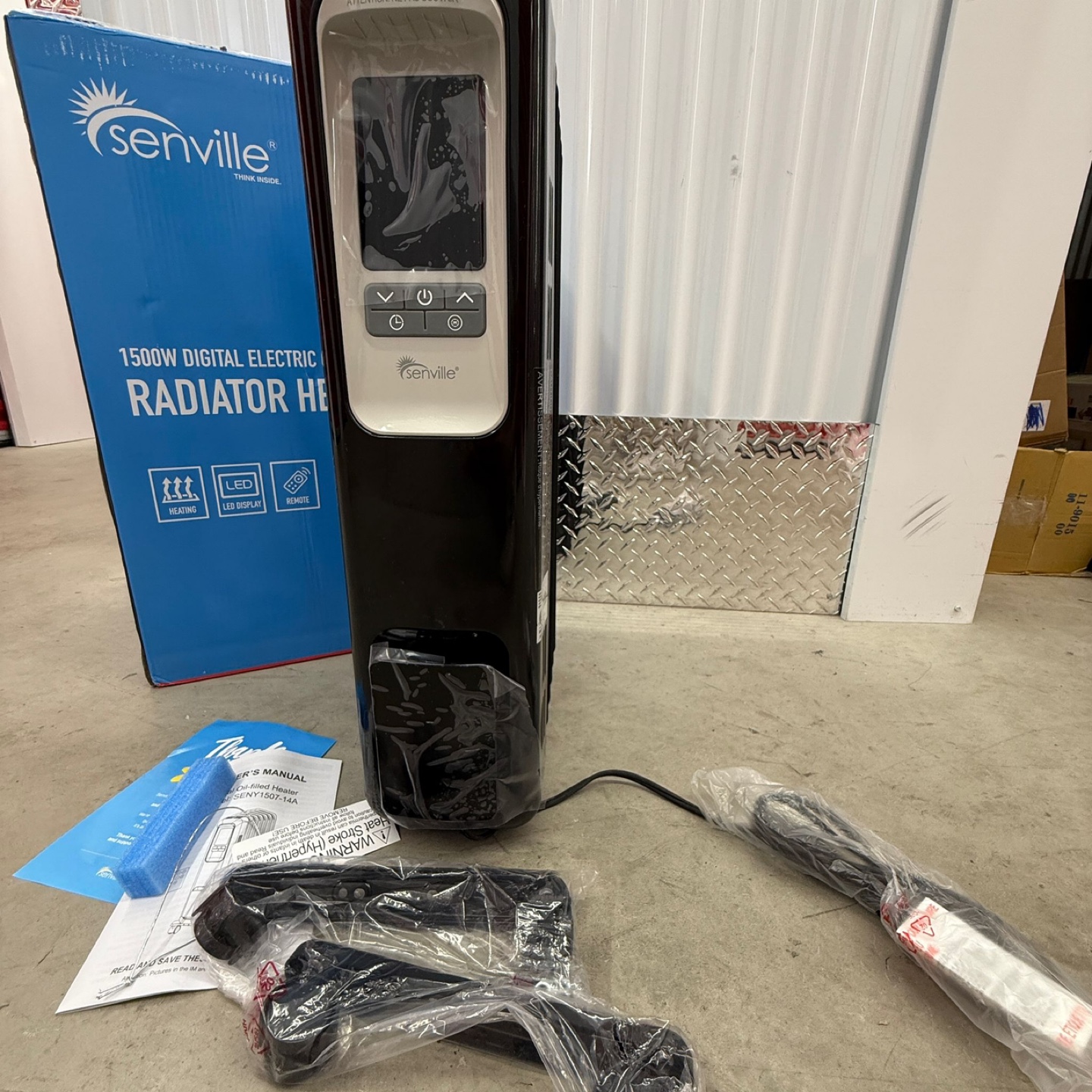 Senville 1500W Digital Electric Oil Filled Radiator Heater - photo 3