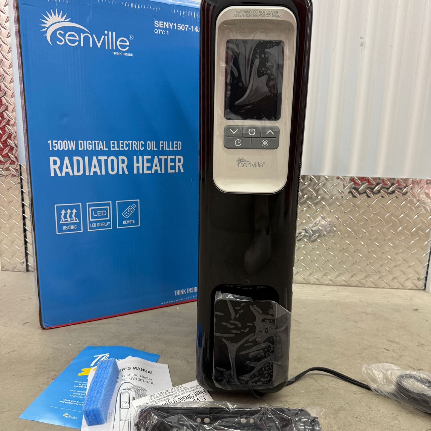 Senville 1500W Digital Electric Oil Filled Radiator Heater - photo 2