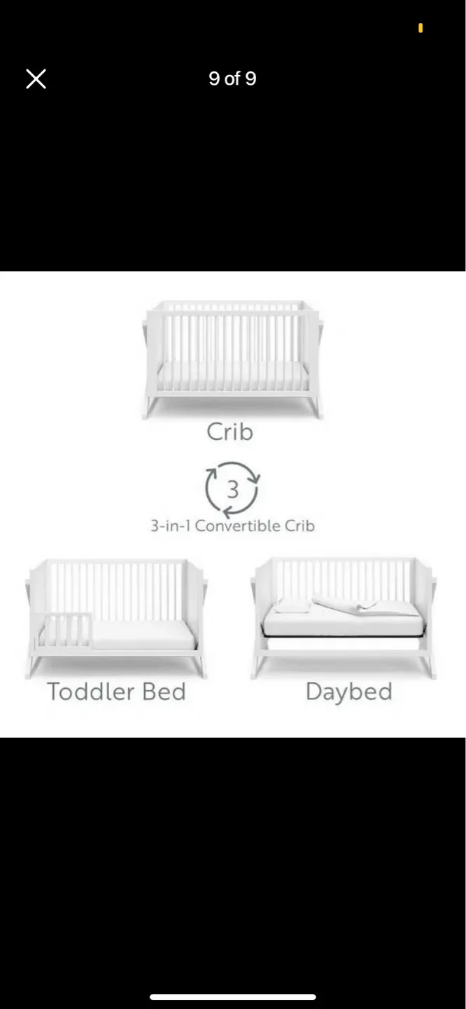 Storkcraft Equinox 3-in-1 Convertible Crib - White thumbnail