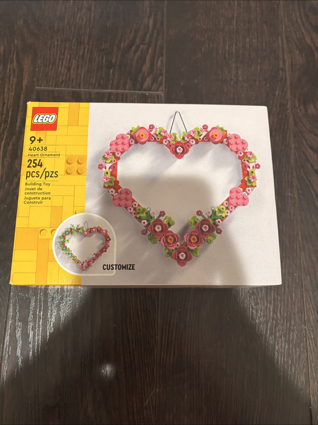 LEGO Heart Ornament Building Kit 40638