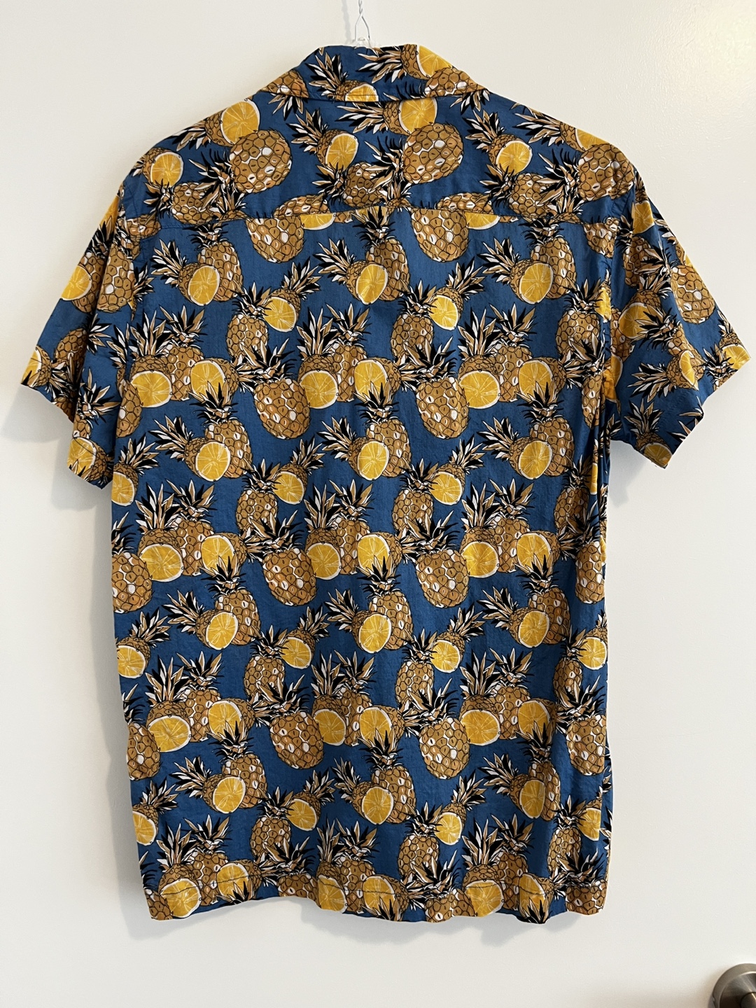 Men's Pineapple Print Short Sleeve Shirt - Size XS - photo 2