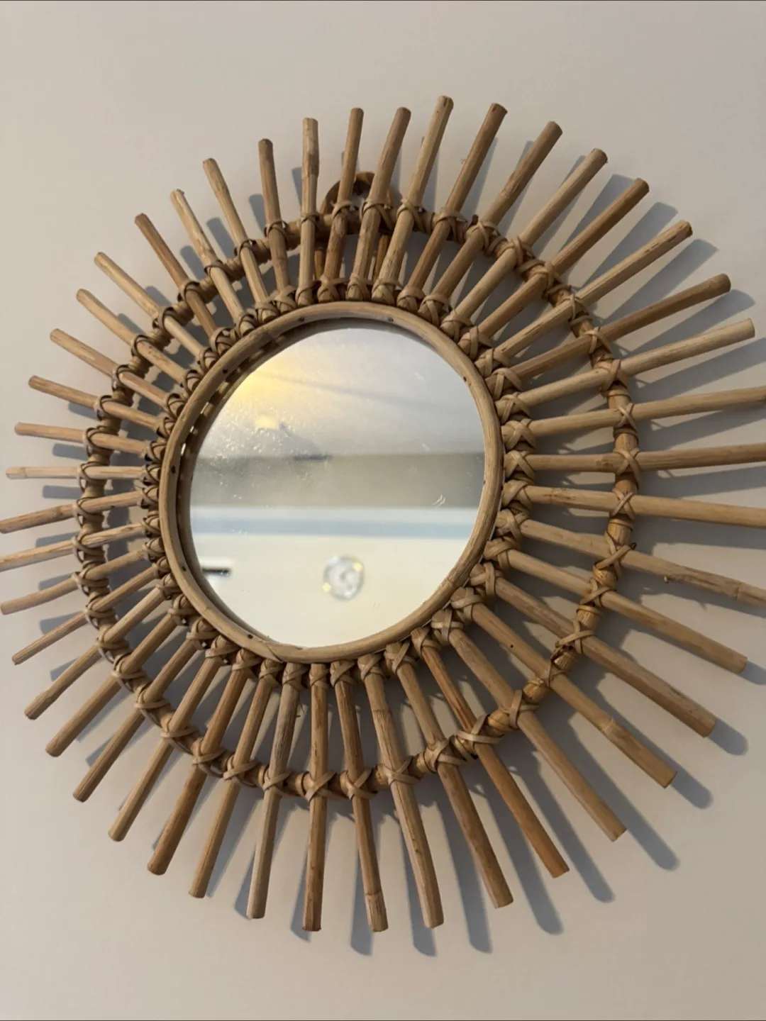 Rattan Sunburst Mirror