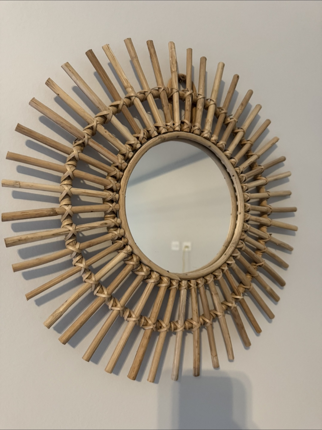 Rattan Sunburst Mirror - photo 3