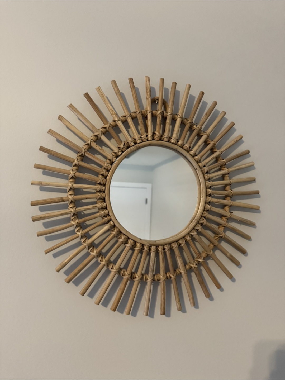Rattan Sunburst Mirror - photo 2