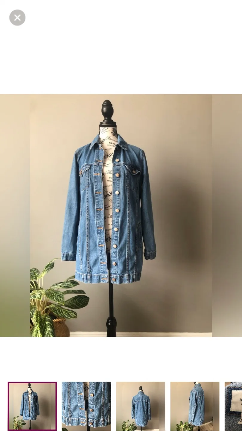 Forever 21 Light Wash Denim Jacket - Size Small thumbnail