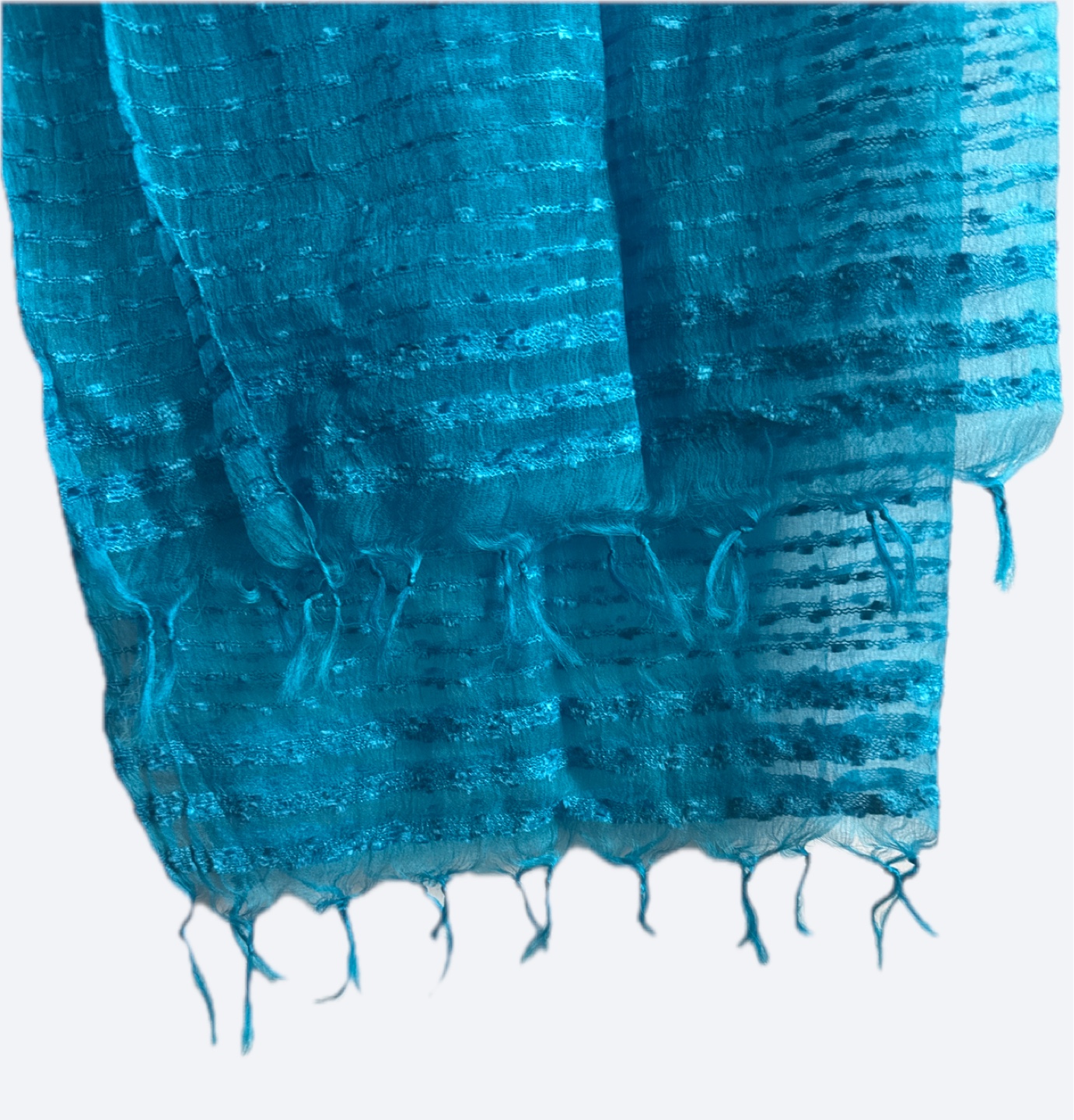 Teal Blue Lightweight Scarf - photo 2