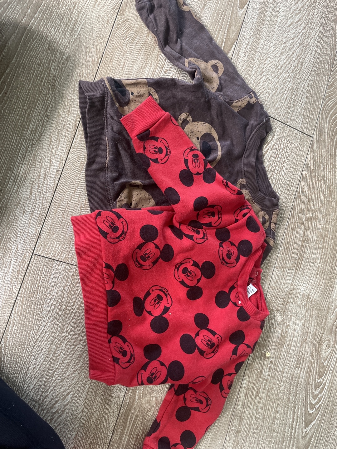 Two Toddler Boys' Mickey Mouse Sweaters