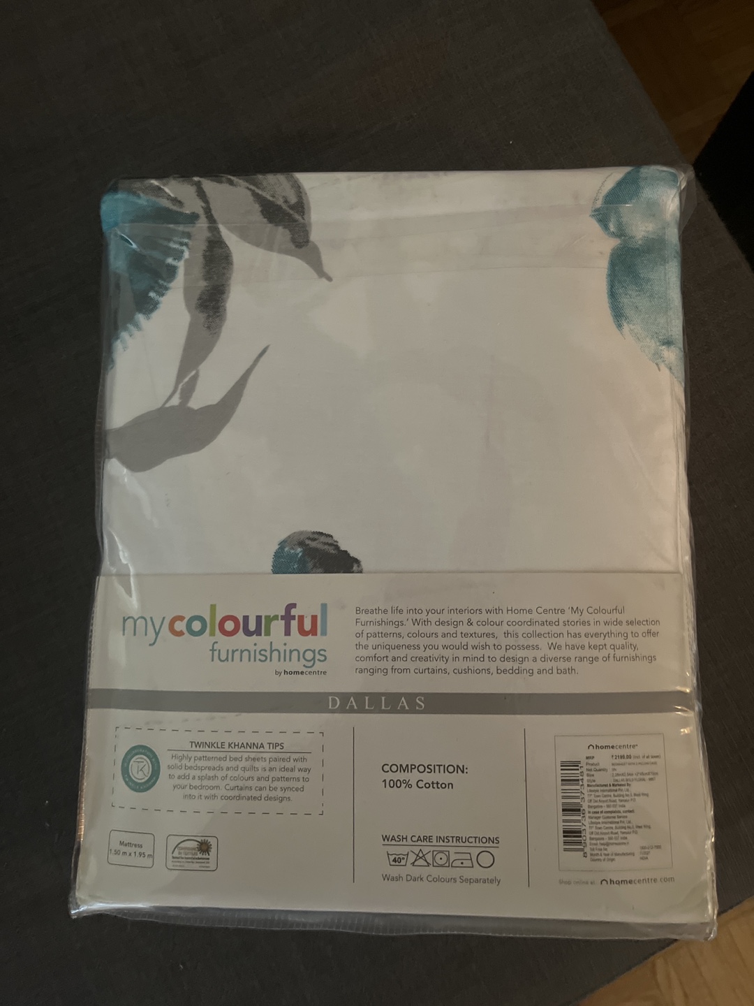 Home Centre Dallas Queen Double Bedsheet Set - photo 2
