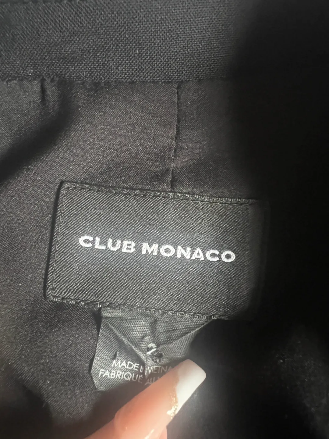 Club Monaco Black Blazer image indicator(2)