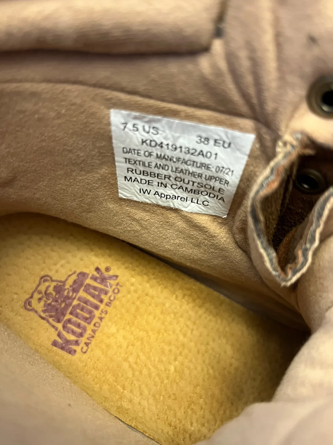 Kodiak women’s 7.5 Surrey II leather hiking boots, brown image indicator(8)