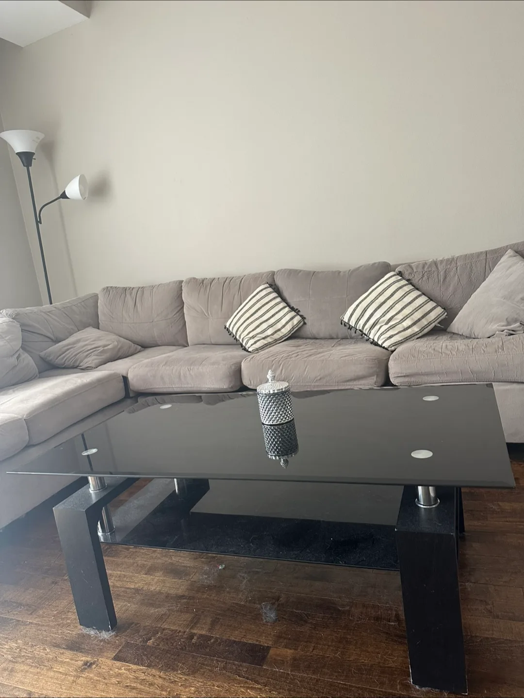Black Glass Coffee Table thumbnail