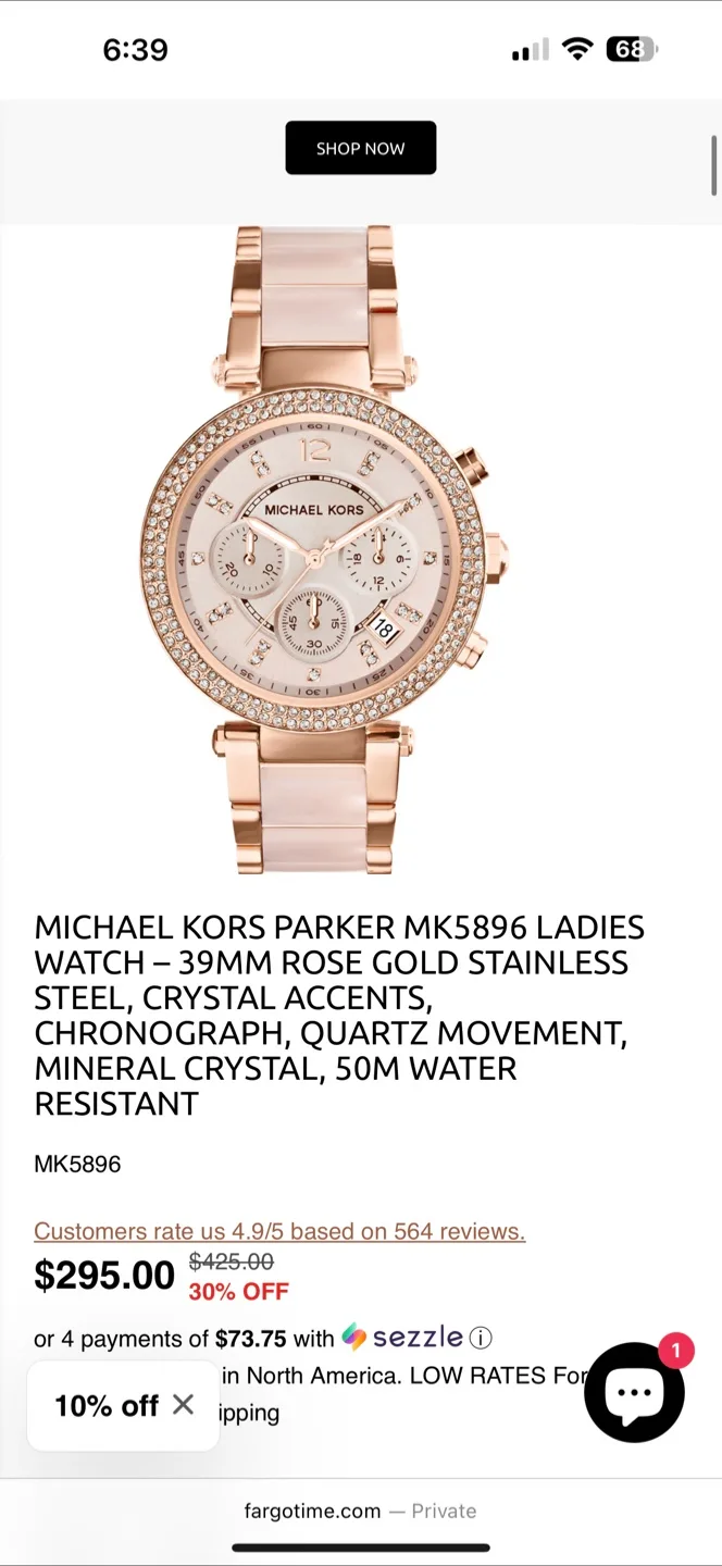 Michael Kors Women's Rose Gold Watch image indicator(7)