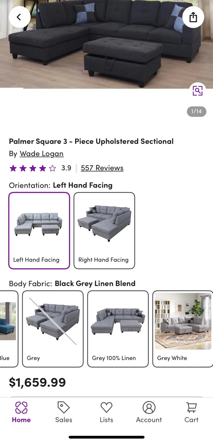 Wade Logan Palmer Square 2-Piece Sectional image indicator(5)