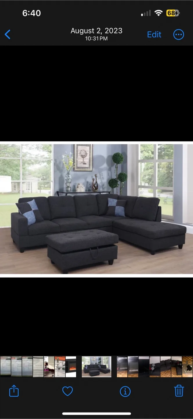 Wade Logan Palmer Square 2-Piece Sectional image indicator(4)