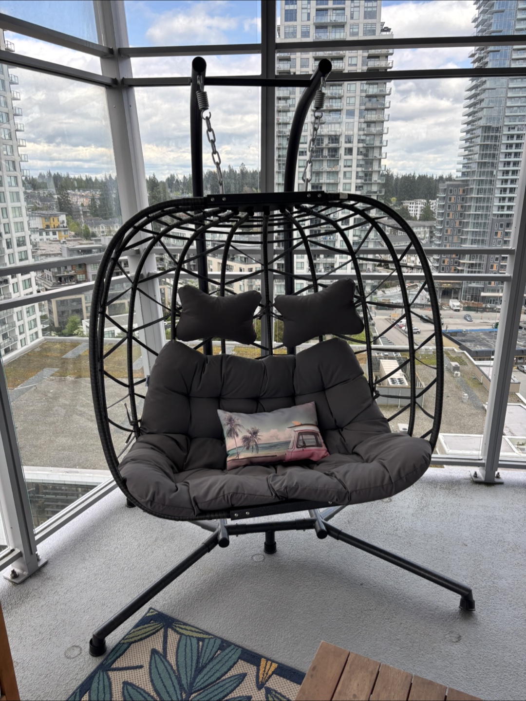 Outdoor Hanging Egg Chair Swing - photo 2