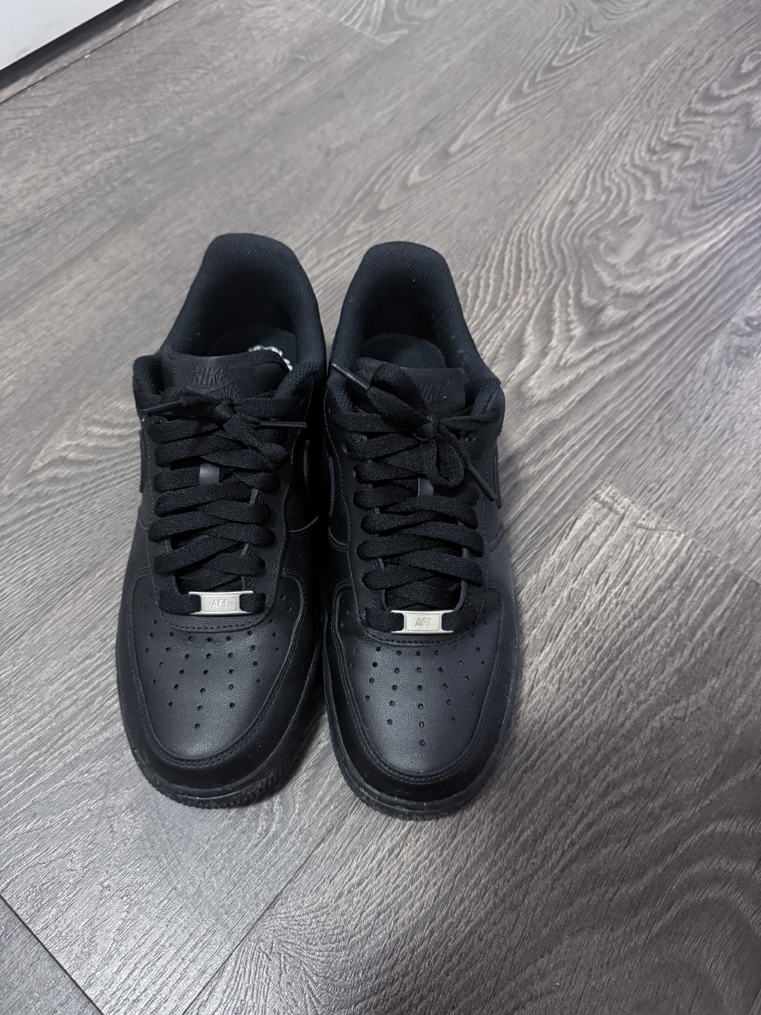 Nike Air Force 1 Sneakers - White and Black sz US7.5 - photo 4