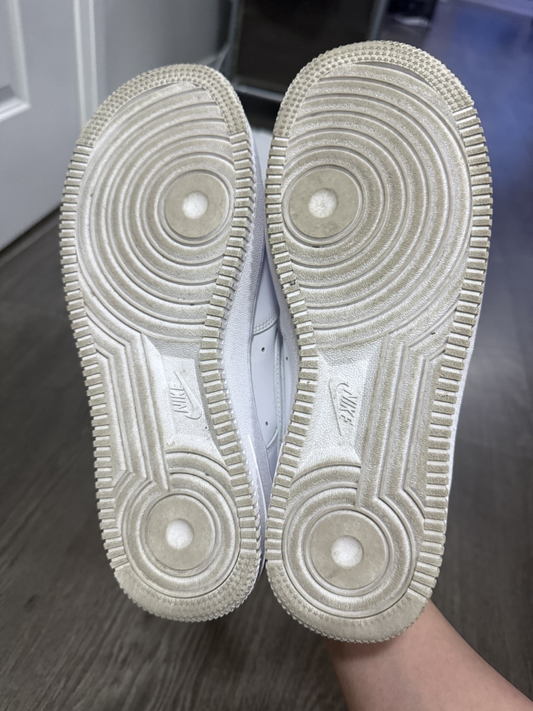 Nike Air Force 1 Sneakers - White and Black sz US7.5 - photo 3