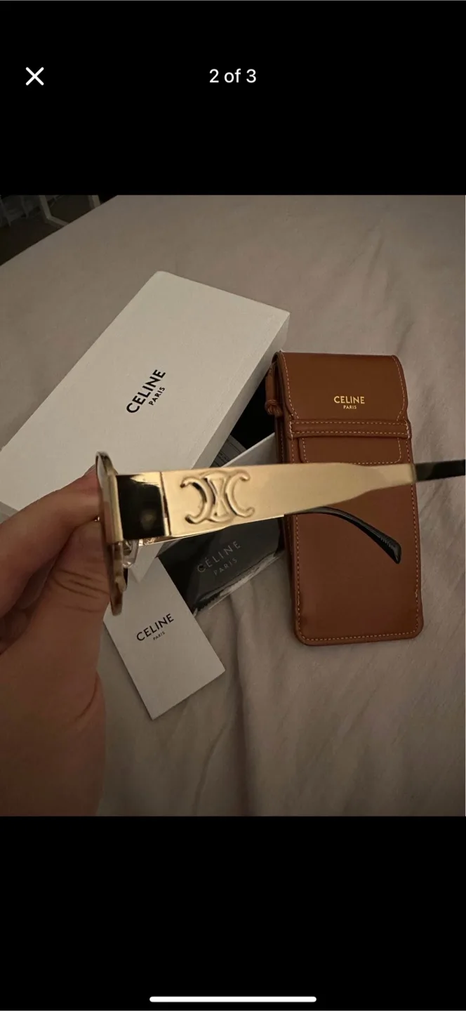 Celine Sunglasses Gold Frame