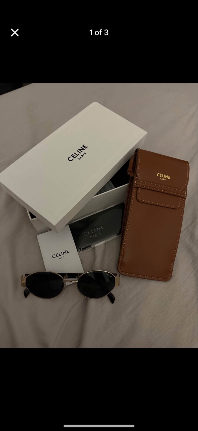 Celine Sunglasses Gold Frame - photo 2