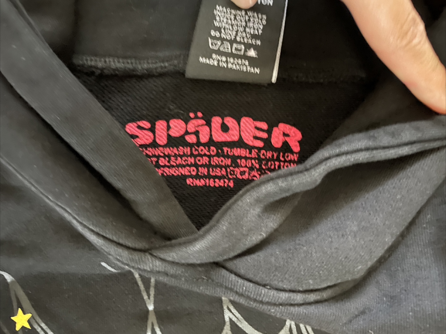 Spider Pink Hoodie black - photo 4