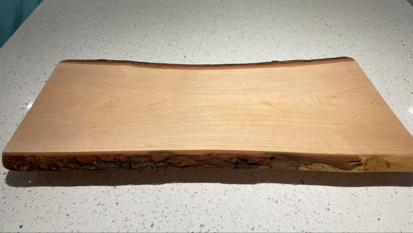 Live Edge Maple Wood Serving Tray thumbnail