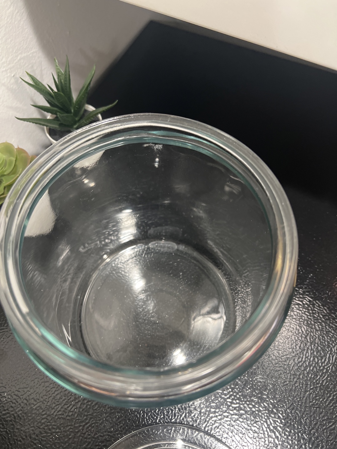 Large Clear Glass Jar with Lid - photo 2