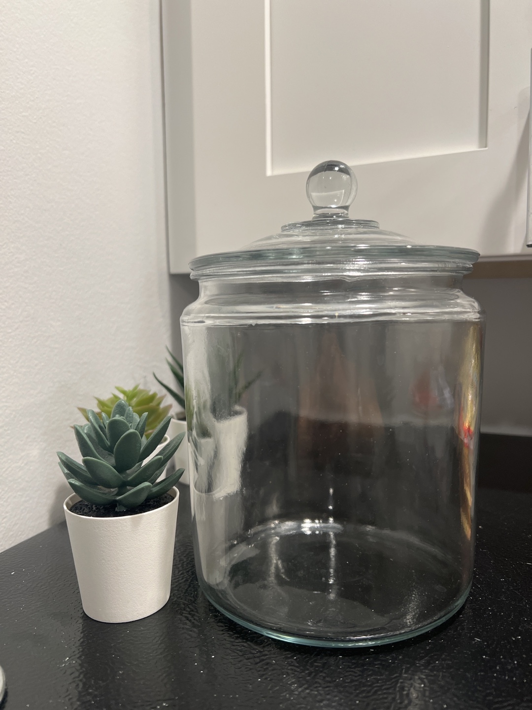 Large Clear Glass Jar with Lid - photo 4