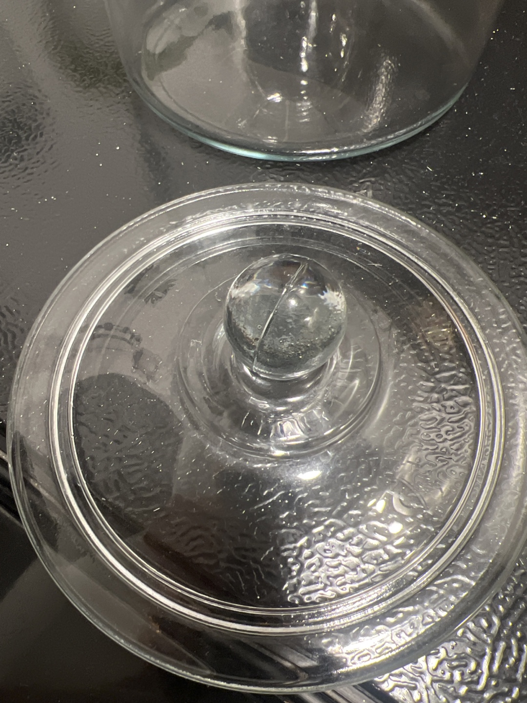 Large Clear Glass Jar with Lid - photo 3