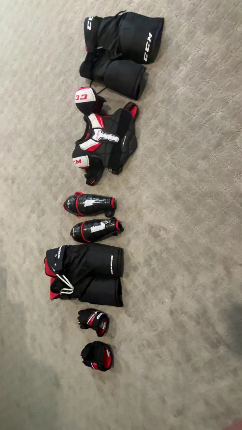 Youth CCM Hockey Equipment Set thumbnail