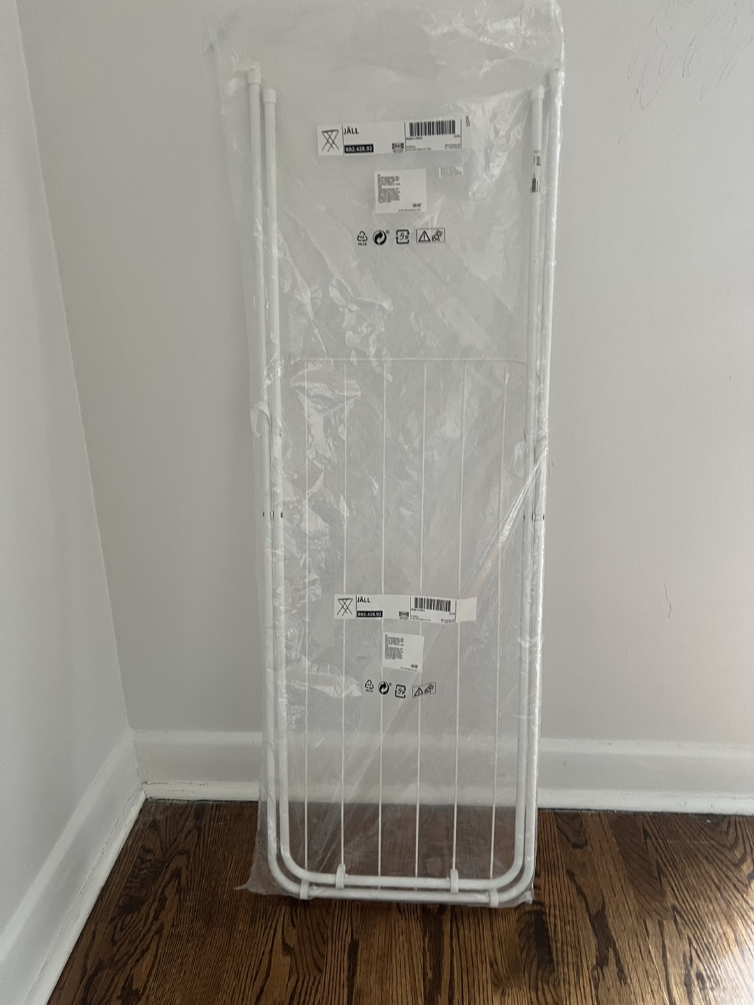 IKEA HALL Foldable Clothes Drying Rack - White
