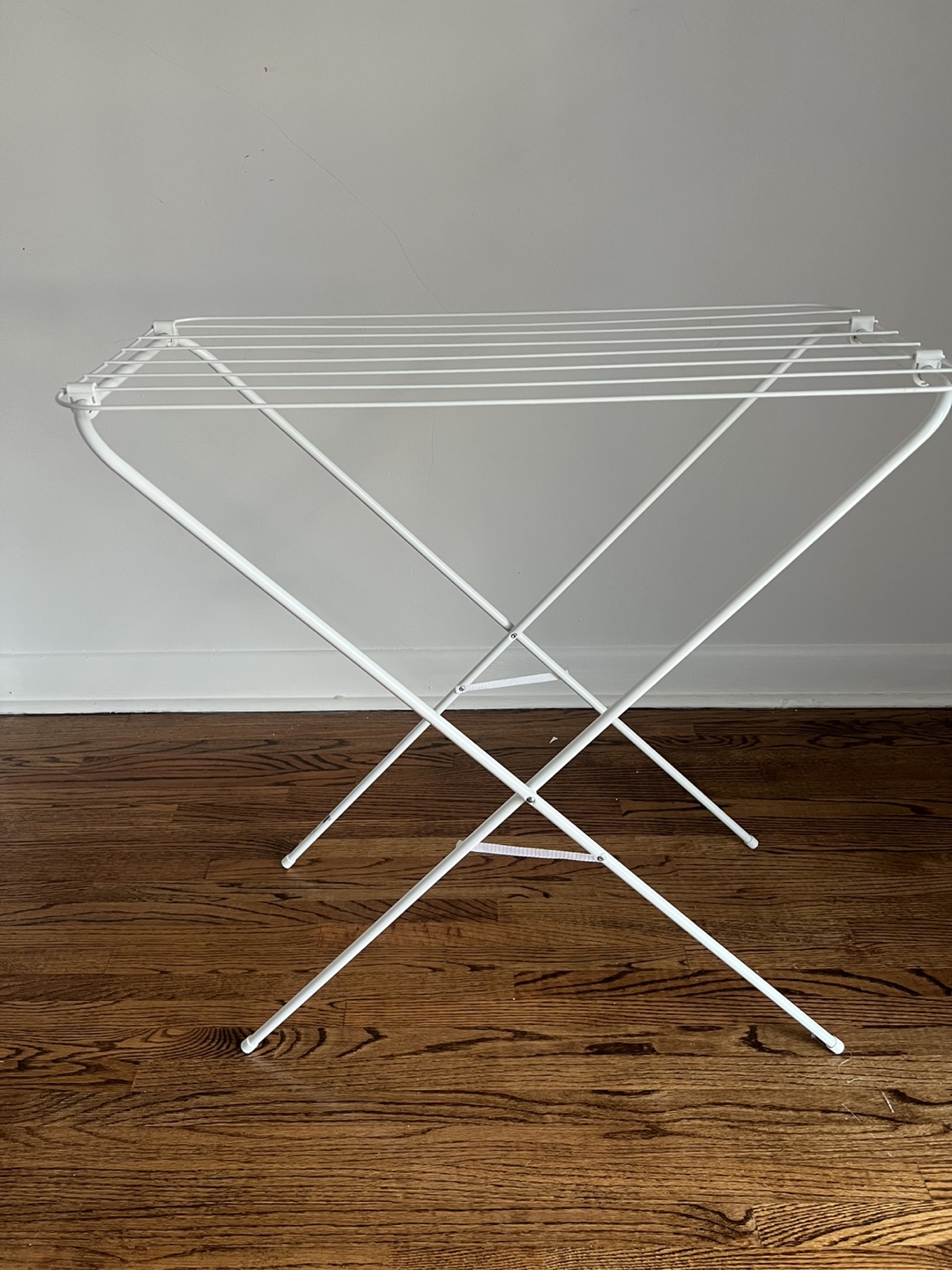 IKEA HALL Foldable Clothes Drying Rack - White - photo 3