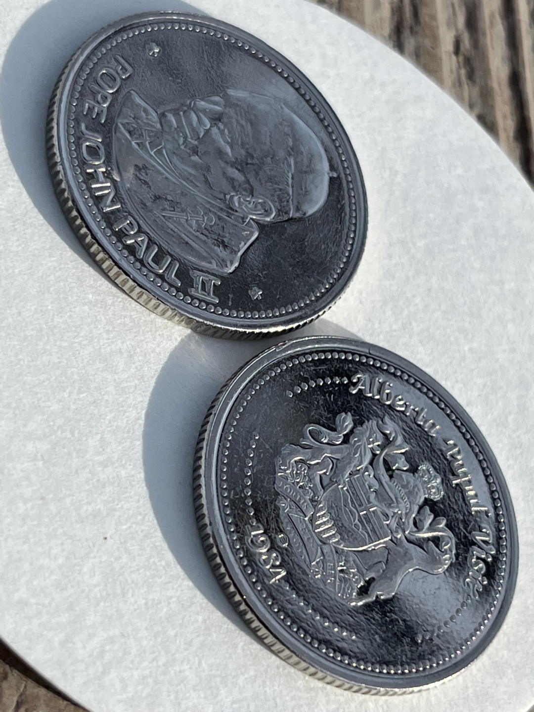 Pope John Paul II & Alberta Papal Visit Commemorative Coins