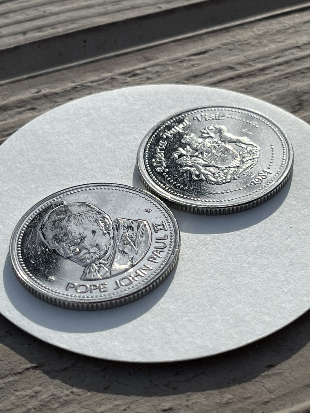 Pope John Paul II & Alberta Papal Visit Commemorative Coins - photo 2