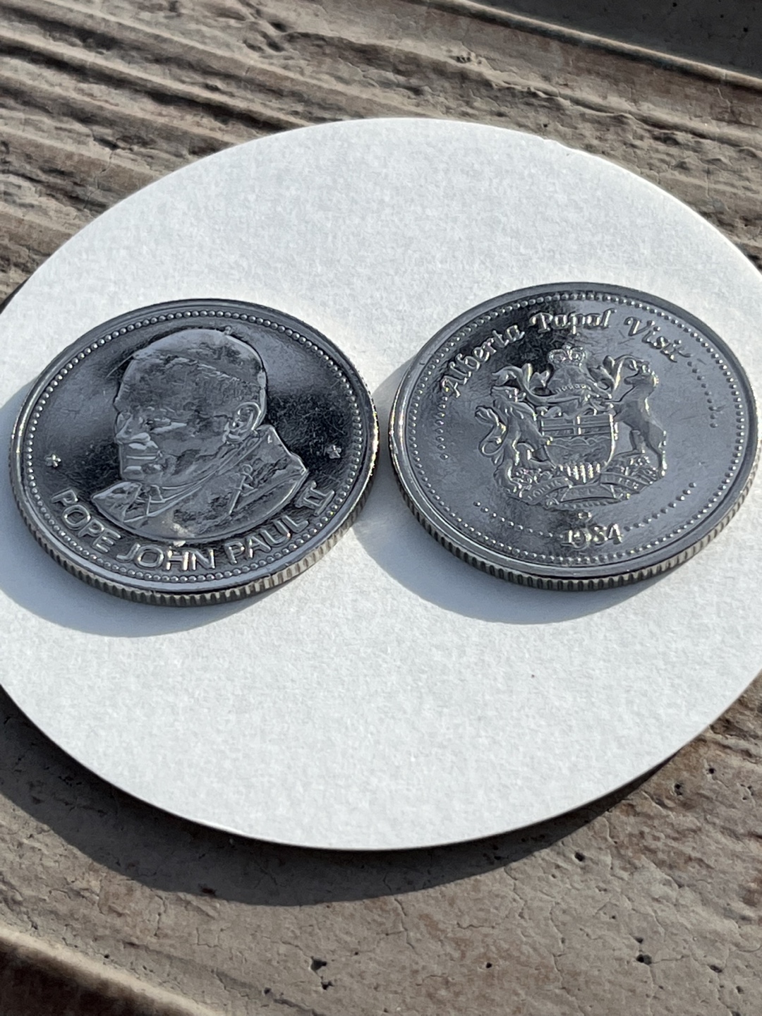 Pope John Paul II & Alberta Papal Visit Commemorative Coins - photo 3
