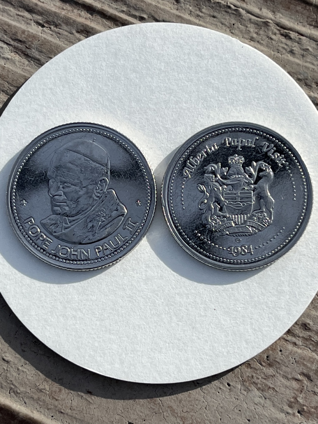 Pope John Paul II & Alberta Papal Visit Commemorative Coins - photo 4