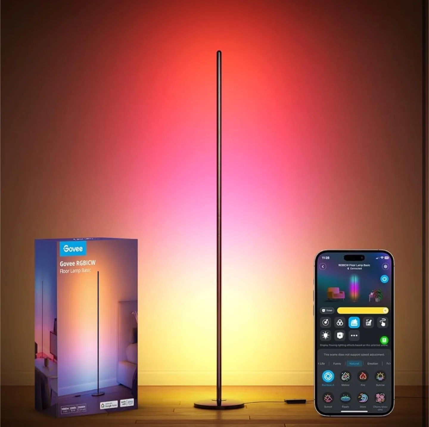 Govee RGBICW Floor Lamp- Smart LED Floor Lamp with App Control thumbnail