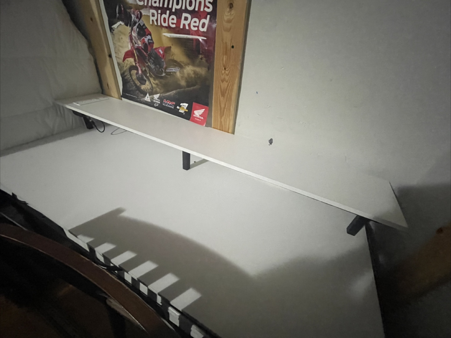 White Computer Desk with Built-in Outlets and USB Ports - photo 5
